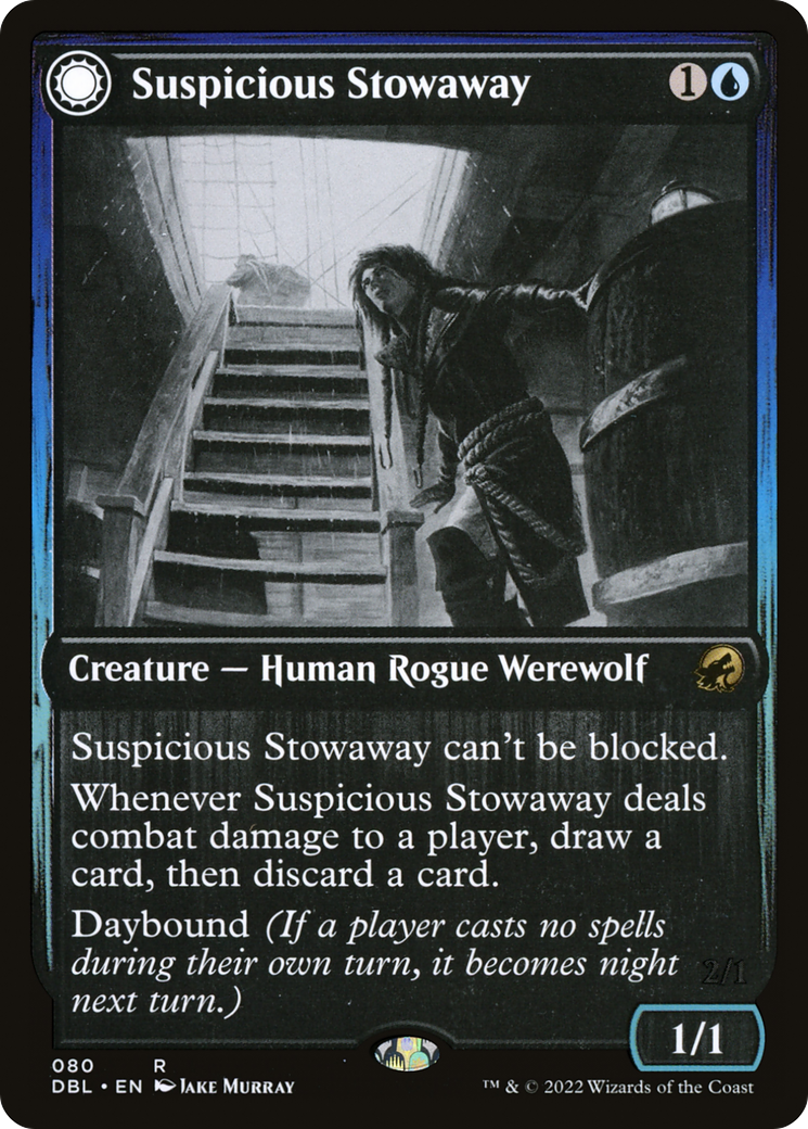 Suspicious Stowaway // Seafaring Werewolf [Innistrad: Double Feature] - The Mythic Store | 24h Order Processing