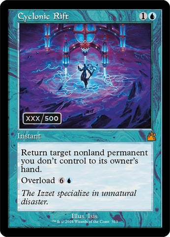 Cyclonic Rift (Retro) (Serialized) [Ravnica Remastered] - The Mythic Store | 24h Order Processing