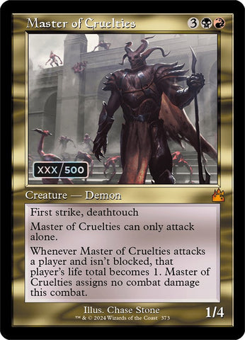 Master of Cruelties (Retro) (Serialized) [Ravnica Remastered] - The Mythic Store | 24h Order Processing