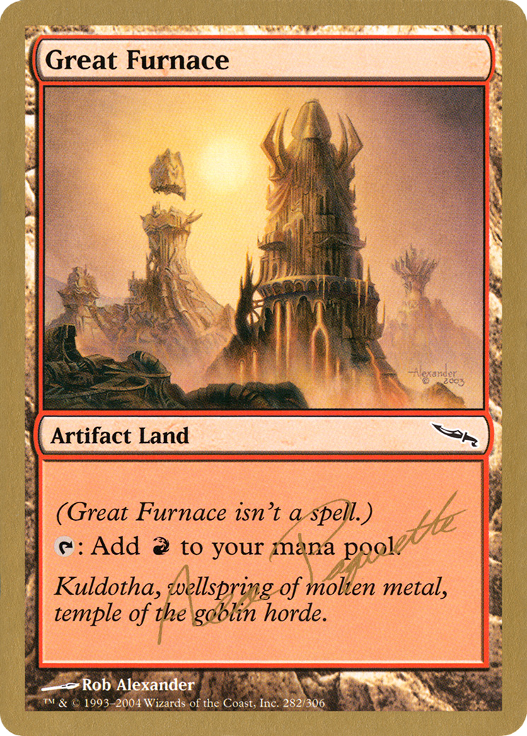 Great Furnace (Aeo Paquette) [World Championship Decks 2004] - The Mythic Store | 24h Order Processing