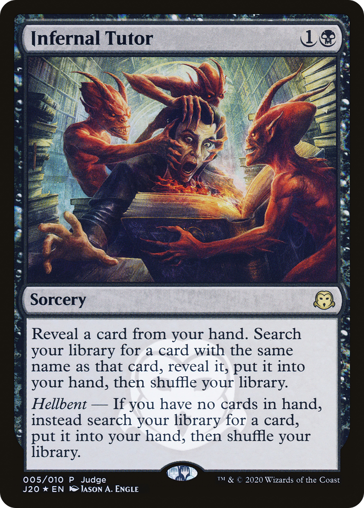 Infernal Tutor [Judge Gift Cards 2020] - The Mythic Store | 24h Order Processing
