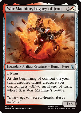 War Machine, Legacy of Iron [Marvel Super Heroes] - The Mythic Store | 24h Order Processing