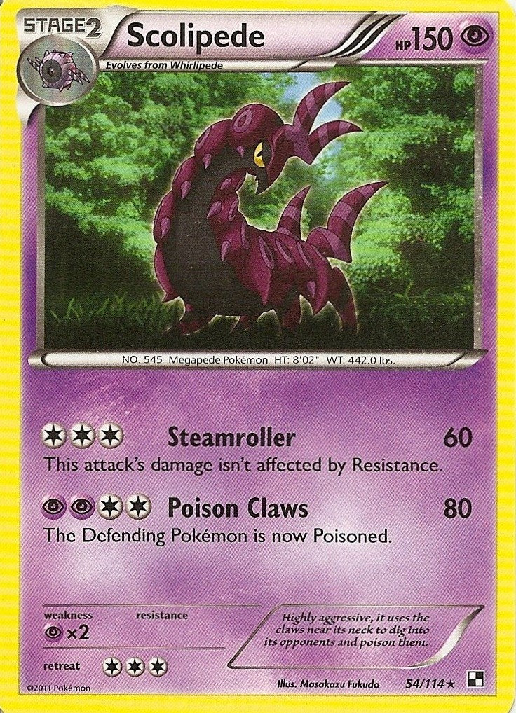 Scolipede (54/114) (Cracked Ice Holo) [Black & White: Dragons Exalted] - The Mythic Store | 24h Order Processing