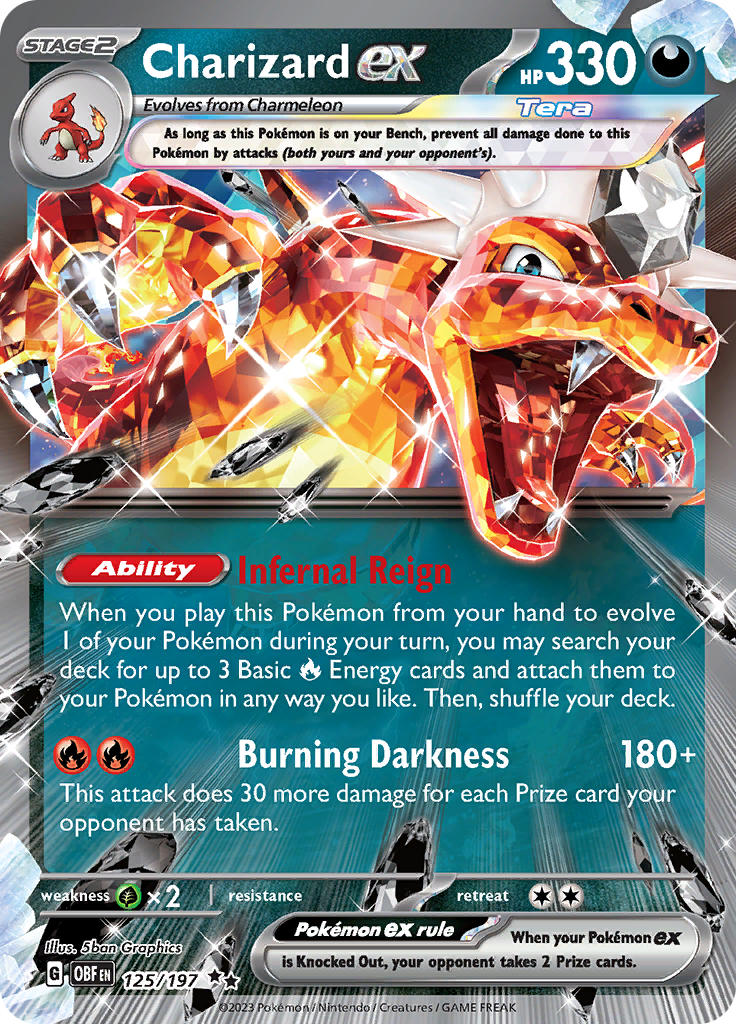 Charizard ex (125/197) [Scarlet & Violet: Obsidian Flames] - The Mythic Store | 24h Order Processing