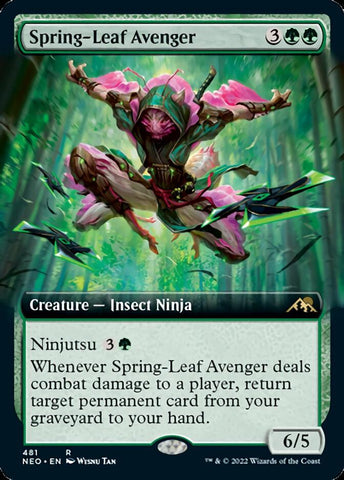 Spring-Leaf Avenger (Extended Art) [Kamigawa: Neon Dynasty] - The Mythic Store | 24h Order Processing