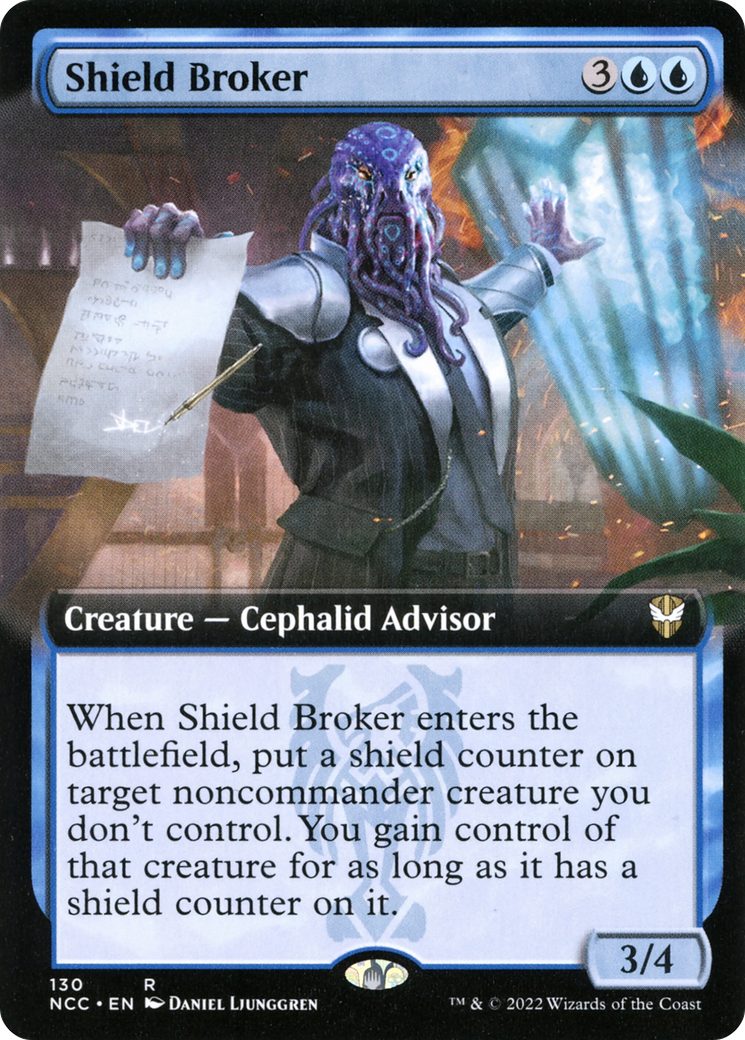 Shield Broker (Extended Art) [Streets of New Capenna Commander] - The Mythic Store | 24h Order Processing
