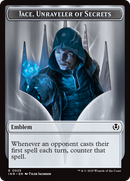 Human Wizard // Emblem - Jace, Unraveler of Secrets Double-Sided Token [Innistrad Remastered Tokens] - The Mythic Store | 24h Order Processing