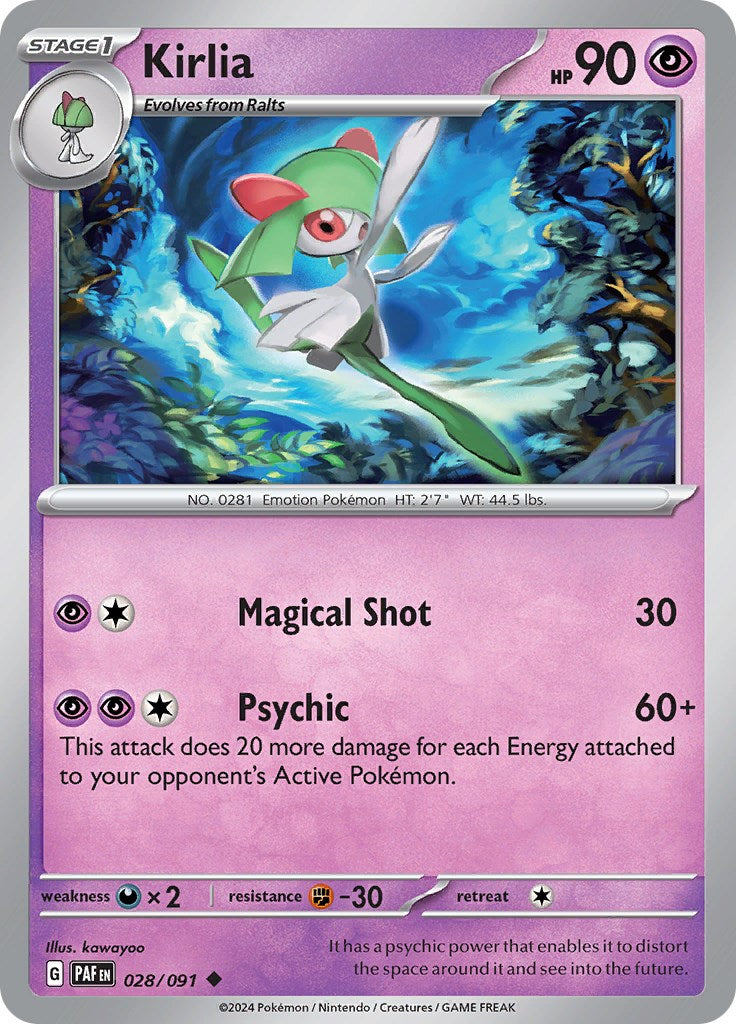 Kirlia (028/091) [Scarlet & Violet: Paldean Fates] - The Mythic Store | 24h Order Processing
