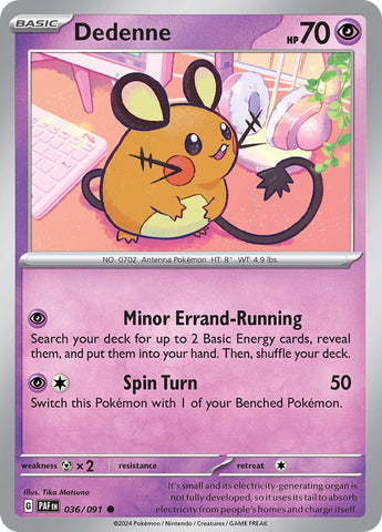 Dedenne (036/091) [Scarlet & Violet: Paldean Fates] - The Mythic Store | 24h Order Processing