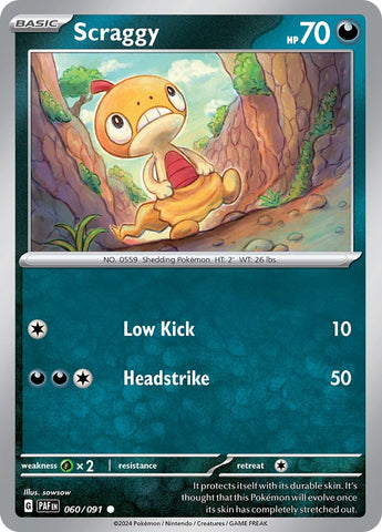 Scraggy (060/091) [Scarlet & Violet: Paldean Fates] - The Mythic Store | 24h Order Processing