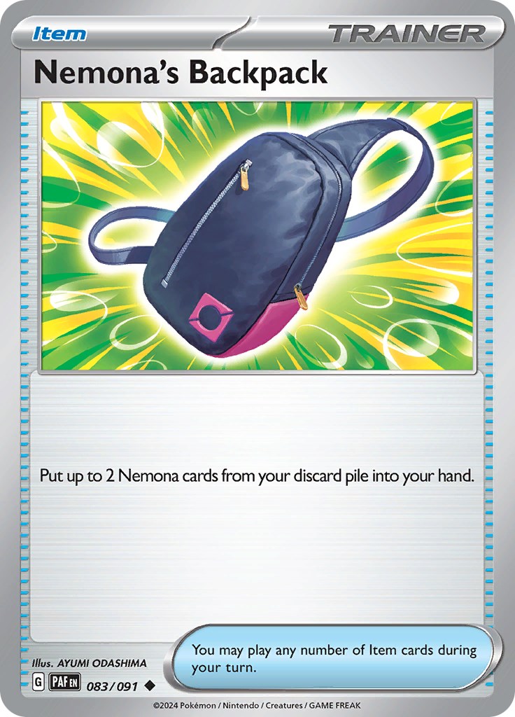 Nemona's Backpack (083/091) [Scarlet & Violet: Paldean Fates] - The Mythic Store | 24h Order Processing
