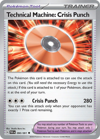 Technical Machine: Crisis Punch (090/091) [Scarlet & Violet: Paldean Fates] - The Mythic Store | 24h Order Processing