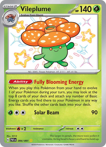 Vileplume (094/091) [Scarlet & Violet: Paldean Fates] - The Mythic Store | 24h Order Processing