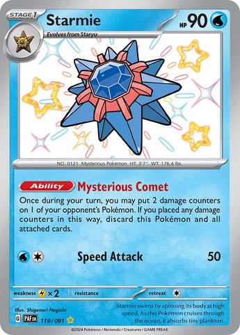 Starmie (119/091) [Scarlet & Violet: Paldean Fates] - The Mythic Store | 24h Order Processing