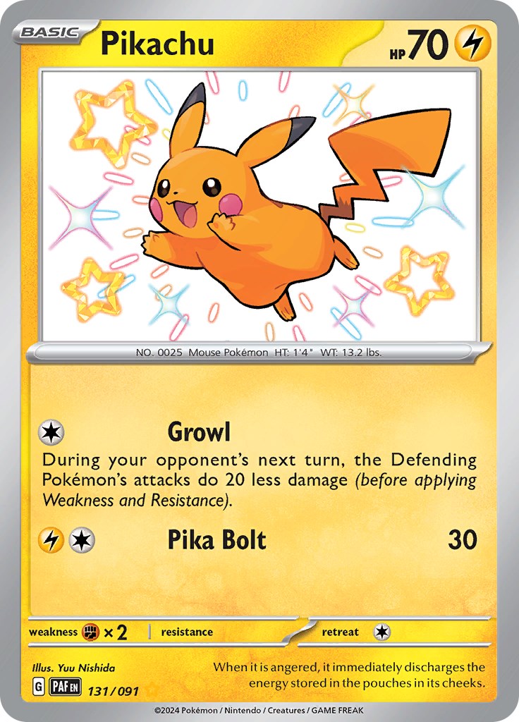 Pikachu (131/091) [Scarlet & Violet: Paldean Fates] - The Mythic Store | 24h Order Processing