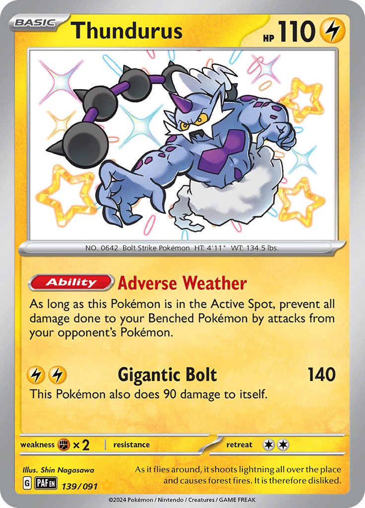 Thundurus (139/091) [Scarlet & Violet: Paldean Fates] - The Mythic Store | 24h Order Processing