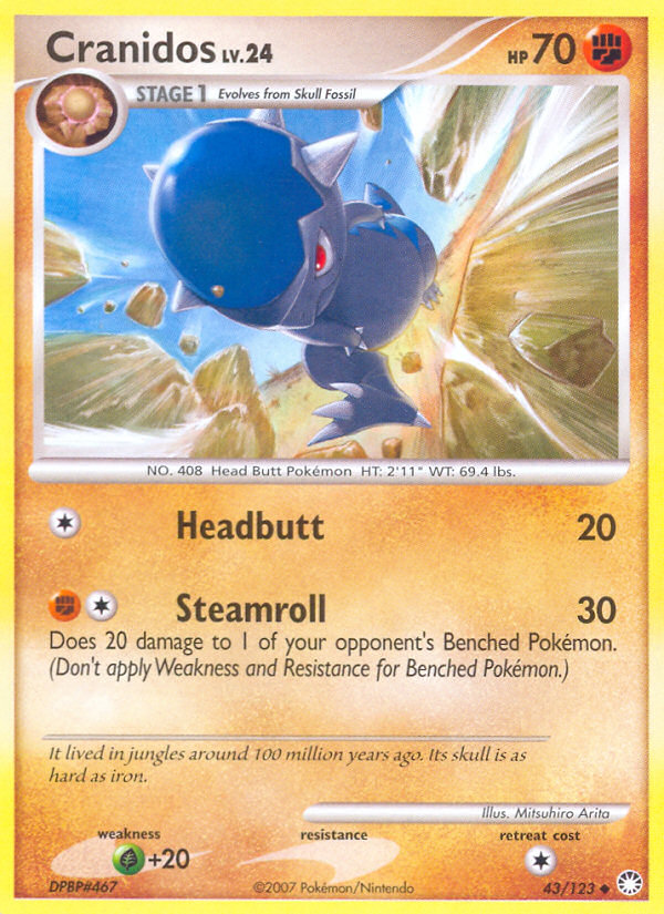 Cranidos (43/123) [Diamond & Pearl: Mysterious Treasures] - The Mythic Store | 24h Order Processing