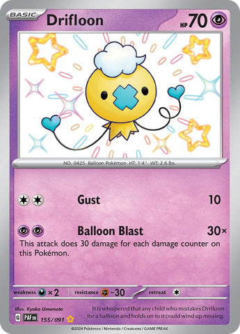 Drifloon (155/091) [Scarlet & Violet: Paldean Fates] - The Mythic Store | 24h Order Processing