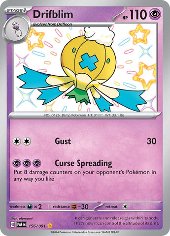 Drifblim (156/091) [Scarlet & Violet: Paldean Fates] - The Mythic Store | 24h Order Processing