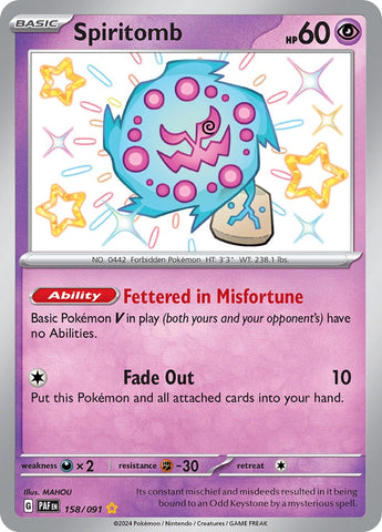 Spiritomb (158/091) [Scarlet & Violet: Paldean Fates] - The Mythic Store | 24h Order Processing