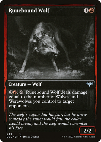 Runebound Wolf [Innistrad: Double Feature] - The Mythic Store | 24h Order Processing