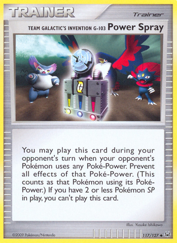 Team Galactic's Invention G-103 Power Spray (117/127) [Platinum: Base Set] - The Mythic Store | 24h Order Processing