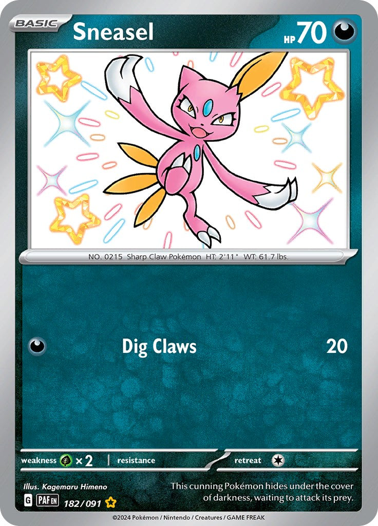 Sneasel (182/091) [Scarlet & Violet: Paldean Fates] - The Mythic Store | 24h Order Processing