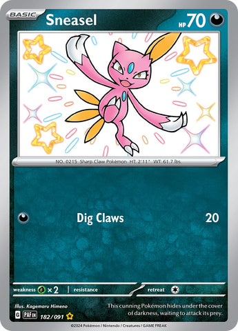 Sneasel (182/091) [Scarlet & Violet: Paldean Fates] - The Mythic Store | 24h Order Processing