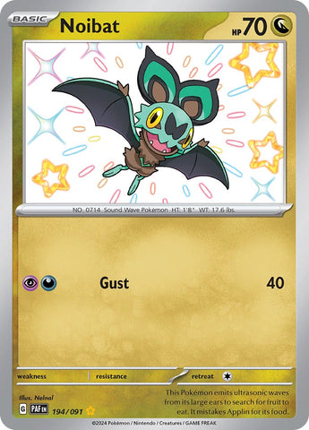 Noibat (194/091) [Scarlet & Violet: Paldean Fates] - The Mythic Store | 24h Order Processing