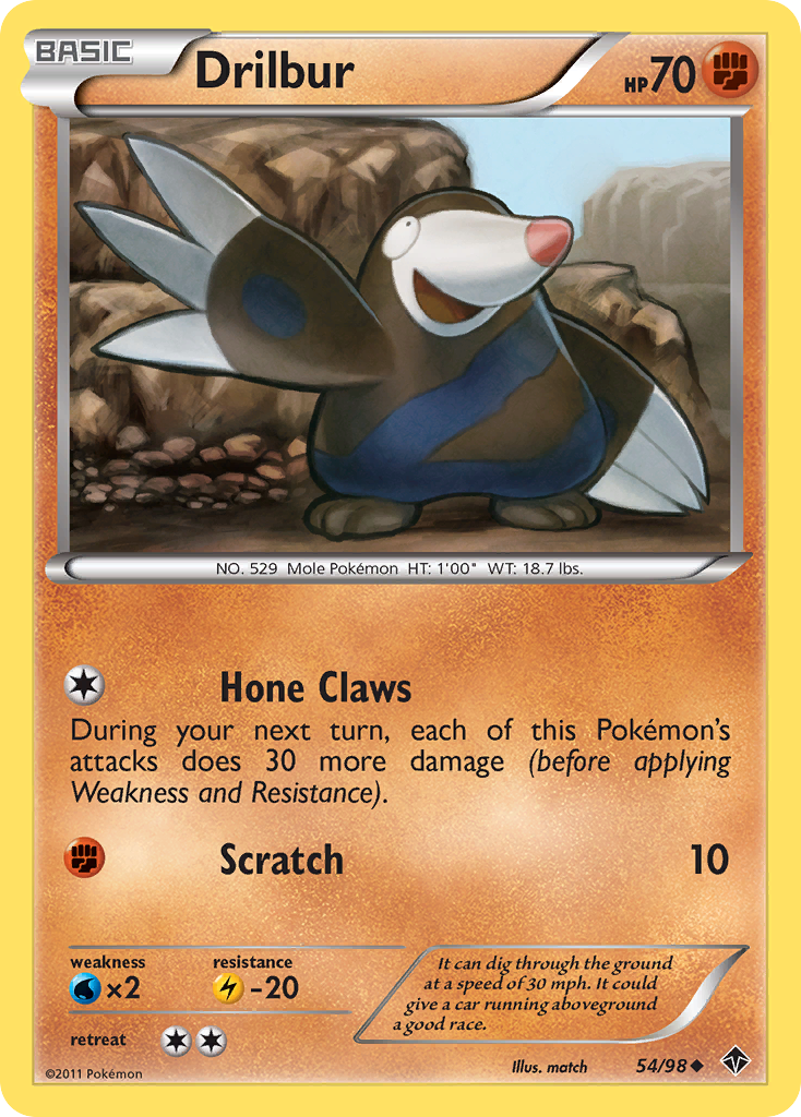 Drilbur (54/98) [Black & White: Emerging Powers] - The Mythic Store | 24h Order Processing