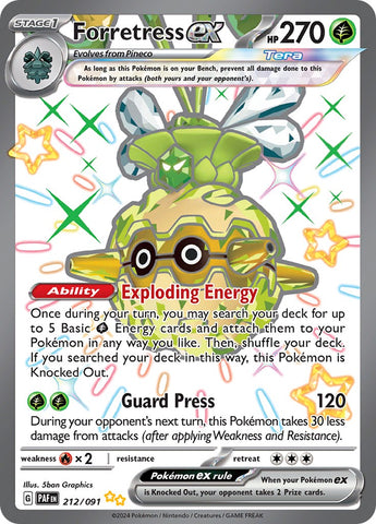 Forretress ex (212/091) [Scarlet & Violet: Paldean Fates] - The Mythic Store | 24h Order Processing