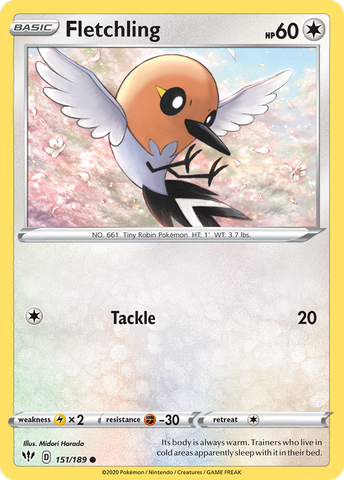 Fletchling (151/189) [Sword & Shield: Darkness Ablaze] - The Mythic Store | 24h Order Processing