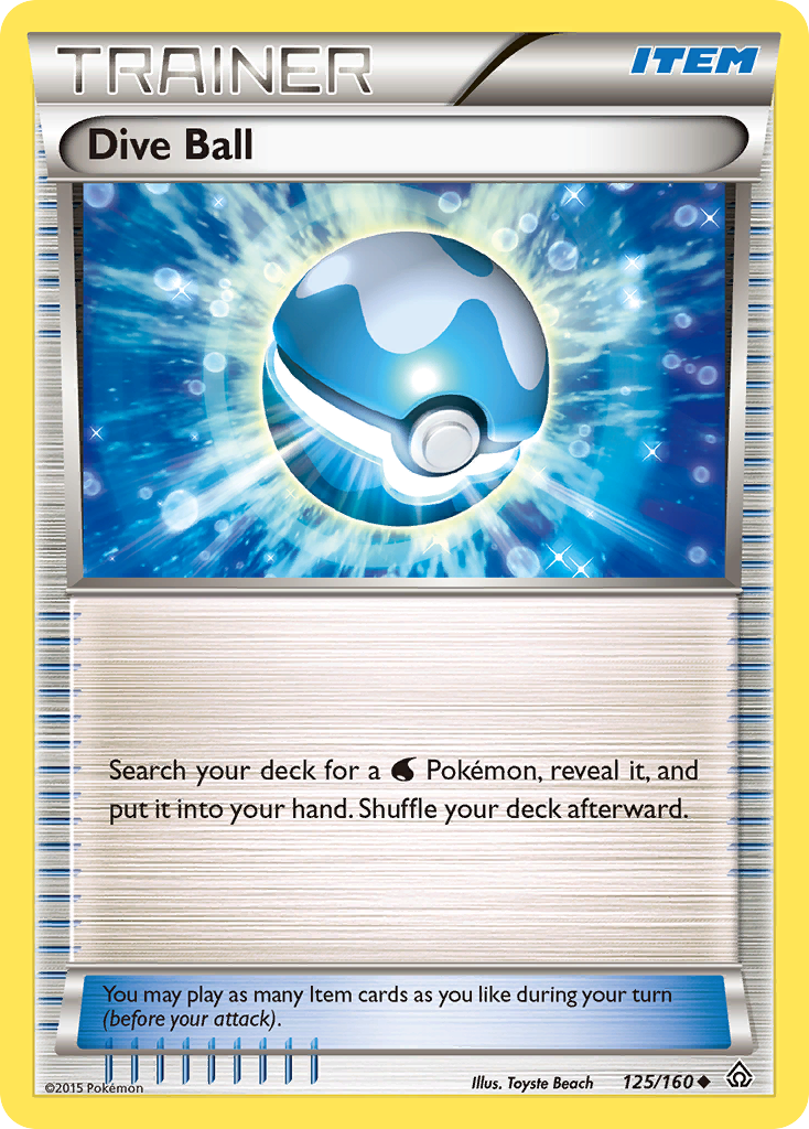 Dive Ball (125/160) [XY: Primal Clash] - The Mythic Store | 24h Order Processing