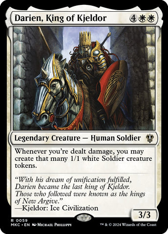 Darien, King of Kjeldor [Murders at Karlov Manor Commander] - The Mythic Store | 24h Order Processing