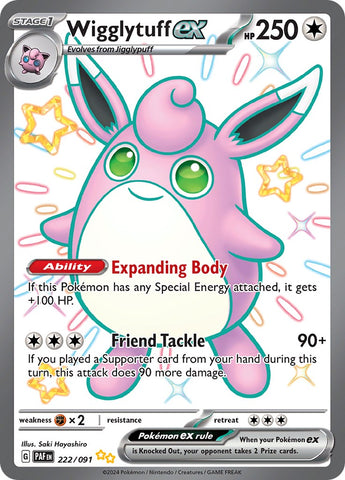 Wigglytuff ex (222/091) [Scarlet & Violet: Paldean Fates] - The Mythic Store | 24h Order Processing