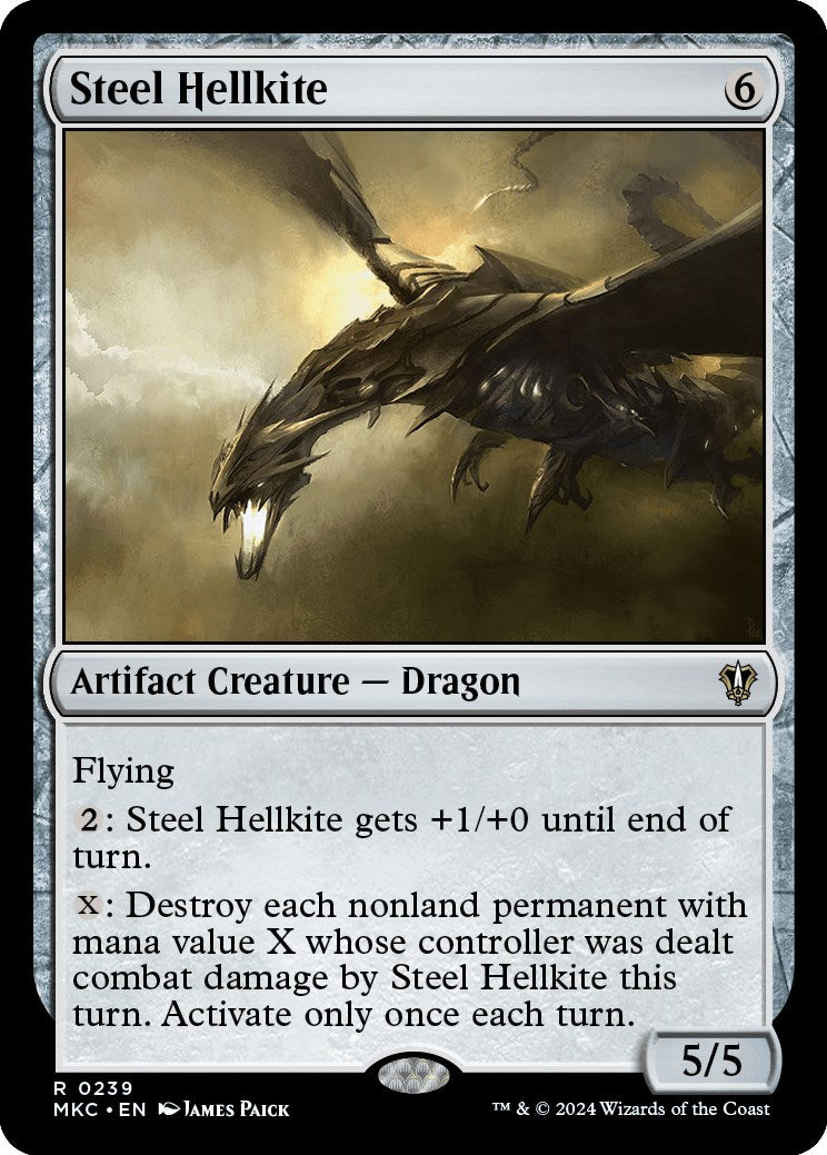 Steel Hellkite [Murders at Karlov Manor Commander] - The Mythic Store | 24h Order Processing