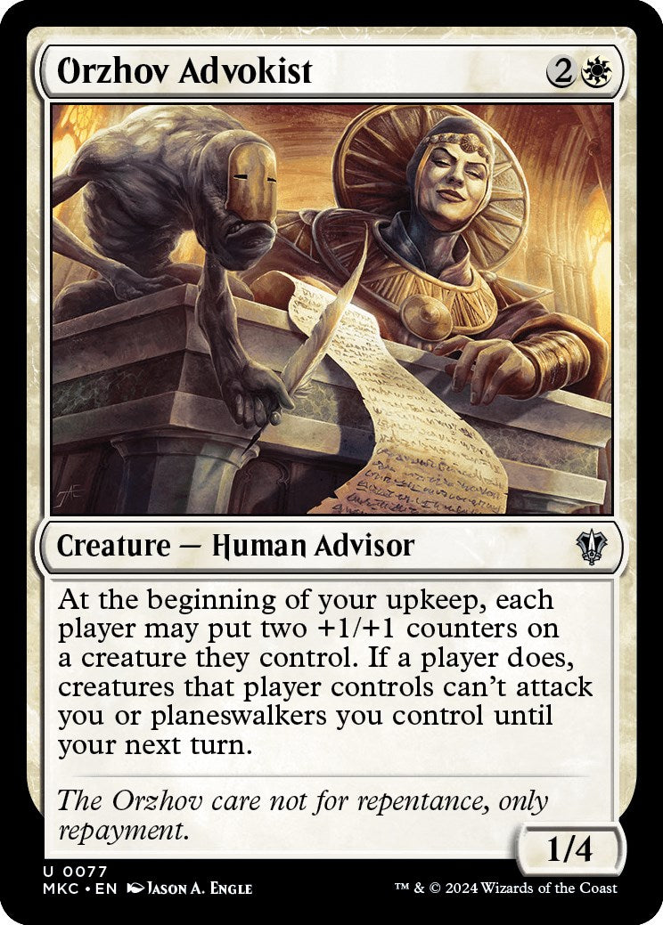 Orzhov Advokist [Murders at Karlov Manor Commander] - The Mythic Store | 24h Order Processing