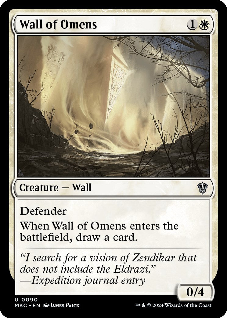 Wall of Omens [Murders at Karlov Manor Commander] - The Mythic Store | 24h Order Processing