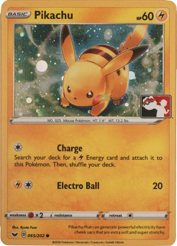 Pikachu (065/202) (Cosmos Holo) [League & Championship Cards] - The Mythic Store | 24h Order Processing