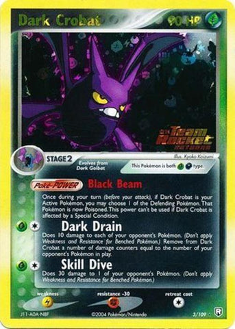 Dark Crobat (3/109) (Stamped) [EX: Team Rocket Returns] - The Mythic Store | 24h Order Processing