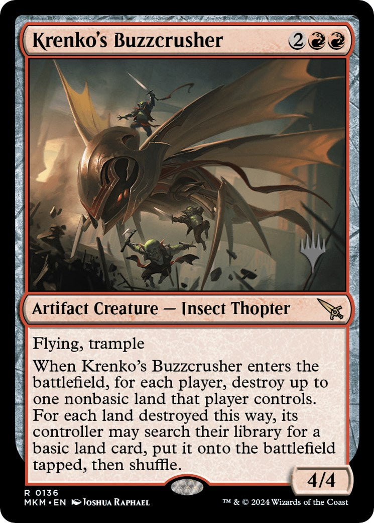 Krenko's Buzzcrusher (Promo Pack) [Murders at Karlov Manor Promos] - The Mythic Store | 24h Order Processing