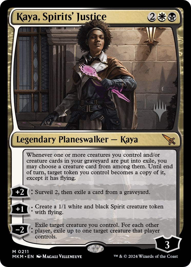 Kaya, Spirits' Justice (Promo Pack) [Murders at Karlov Manor Promos] - The Mythic Store | 24h Order Processing