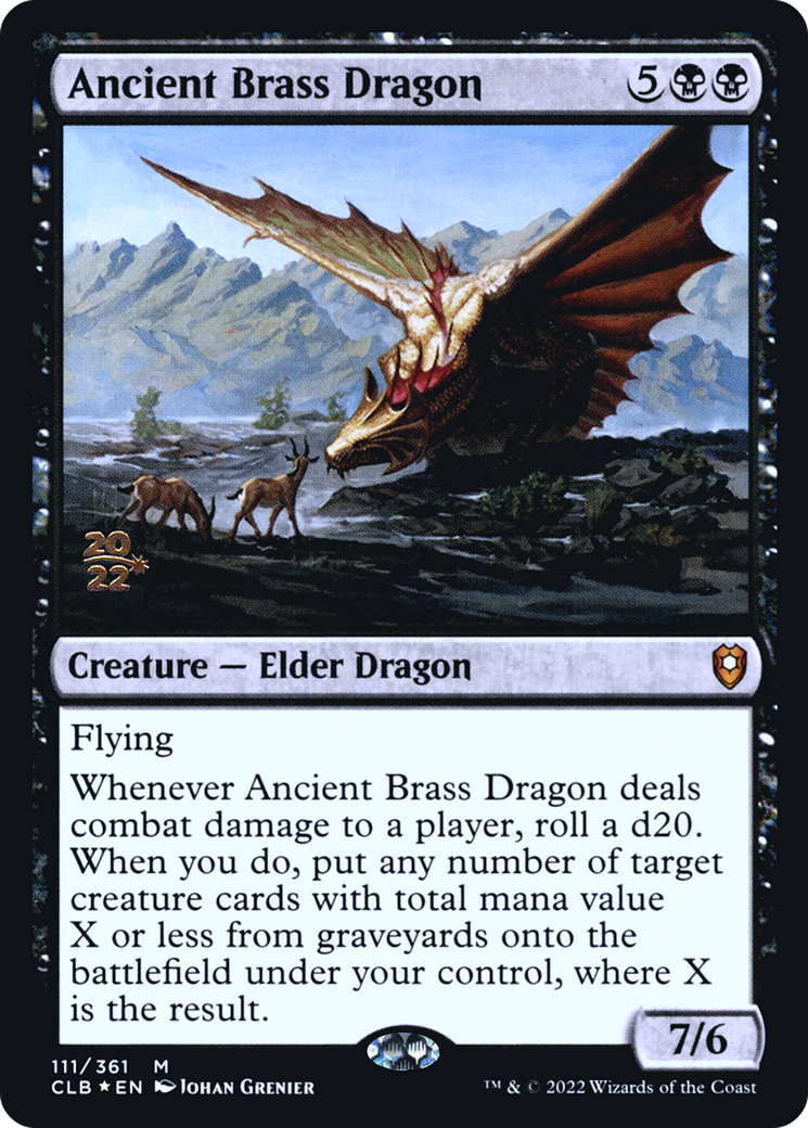 Ancient Brass Dragon [Commander Legends: Battle for Baldur's Gate Prerelease Promos] - The Mythic Store | 24h Order Processing