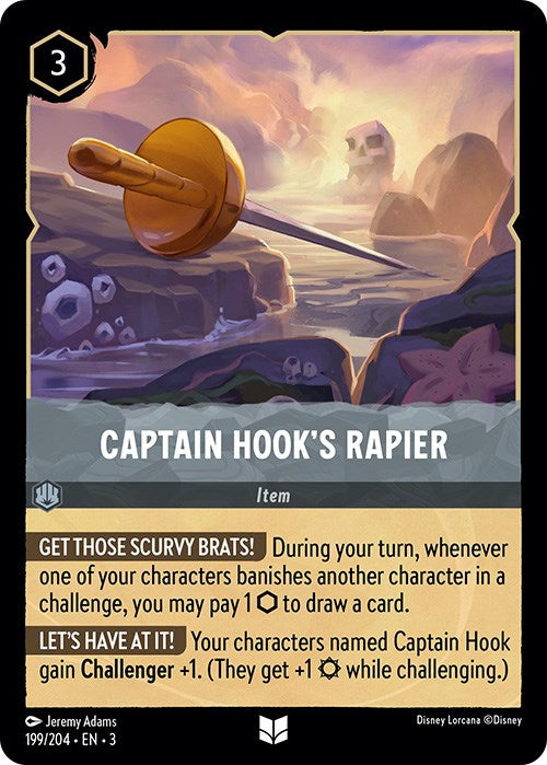 Captain Hook's Rapier (199/204) [Into the Inklands] - The Mythic Store | 24h Order Processing