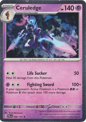 Ceruledge (098/193) (Cosmos Holo) [Scarlet & Violet: Paldea Evolved] - The Mythic Store | 24h Order Processing