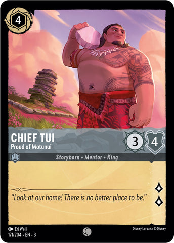 Chief Tui - Proud of Motunui (171/204) [Into the Inklands] - The Mythic Store | 24h Order Processing