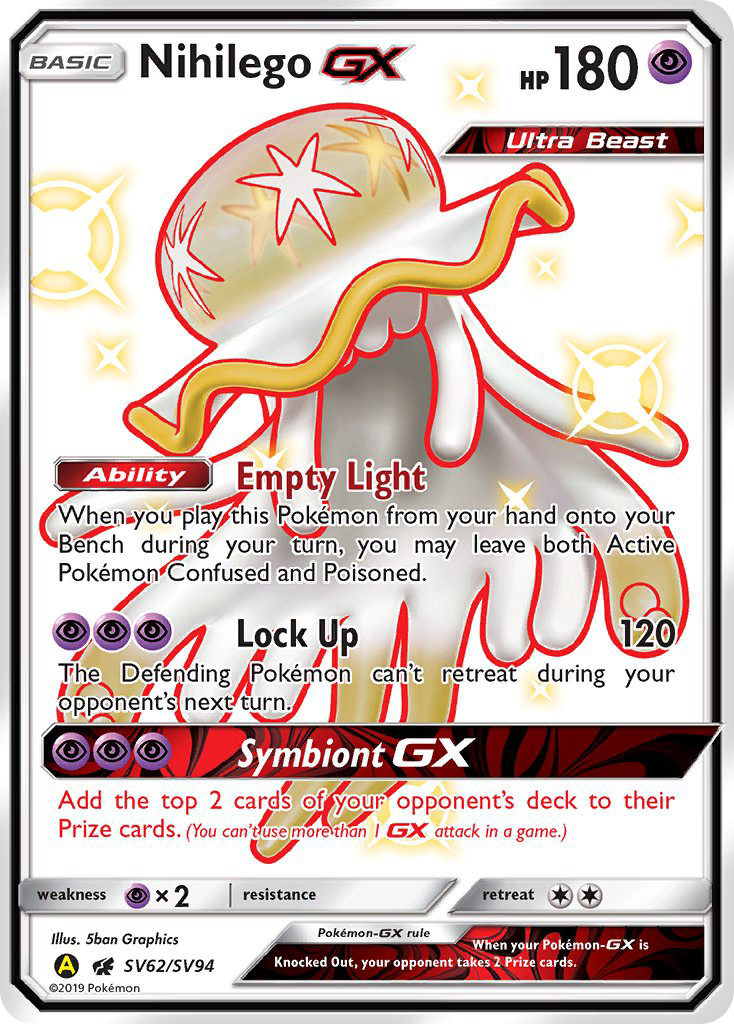 Nihilego GX (SV62/SV94) [Sun & Moon: Hidden Fates - Shiny Vault] - The Mythic Store | 24h Order Processing