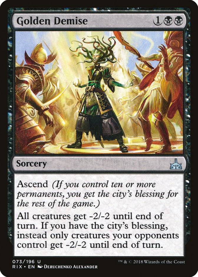 Golden Demise [Rivals of Ixalan] - The Mythic Store | 24h Order Processing
