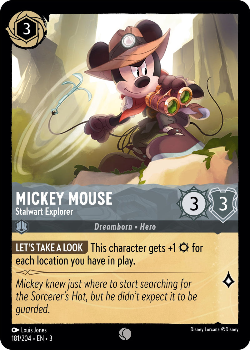 Mickey Mouse - Stalwart Explorer (181/204) [Into the Inklands] - The Mythic Store | 24h Order Processing