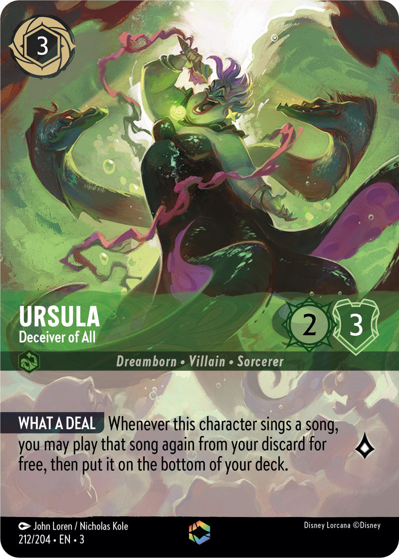 Ursula - Deceiver of All (Enchanted) (212/204) [Into the Inklands] - The Mythic Store | 24h Order Processing